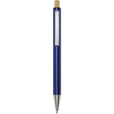 Logotrade promotional product image of: Cyrus recycled aluminium ballpoint pen (blue ink)