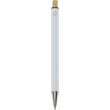 Logo trade business gifts image of: Cyrus recycled aluminium ballpoint pen (black ink)