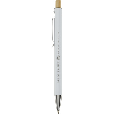 Logo trade promotional products image of: Cyrus recycled aluminium ballpoint pen (black ink)