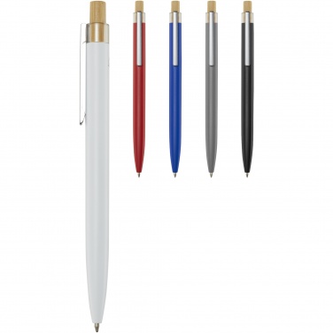 Logo trade corporate gifts image of: Nooshin recycled aluminium ballpoint pen  (blue ink)