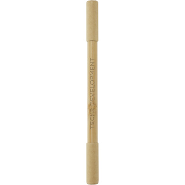 Logotrade promotional item picture of: Samambu bamboo duo pen