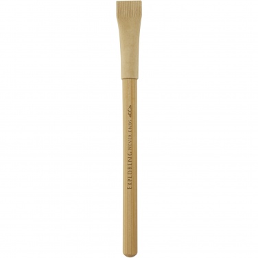Logo trade advertising products image of: Seniko bamboo inkless pen