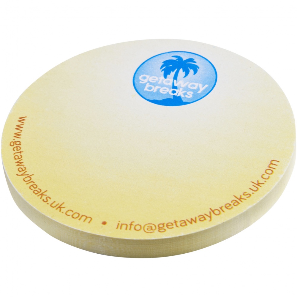 Logotrade business gift image of: Sticky-Mate® circle-shaped recycled sticky notes