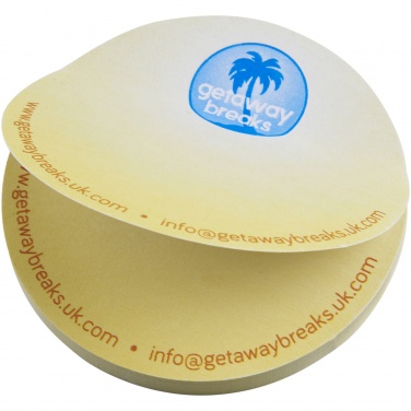 Logo trade business gifts image of: Sticky-Mate® circle-shaped recycled sticky notes