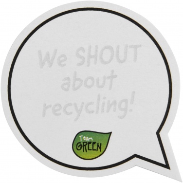 Logotrade promotional giveaway picture of: Sticky-Mate® speech bubble-shaped recycled sticky notes