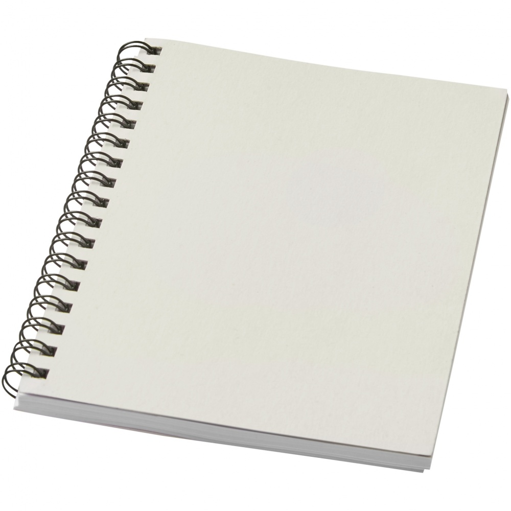 Logo trade promotional giveaways picture of: Desk-Mate® A6 colour spiral notebook
