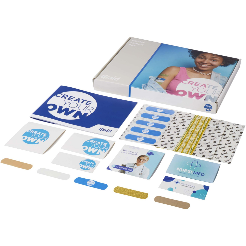 Logo trade promotional merchandise image of: Plaster sample box 