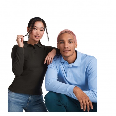 Logo trade promotional giveaways image of: Estrella long sleeve men's polo