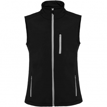 Logo trade promotional merchandise photo of: Nevada unisex softshell bodywarmer