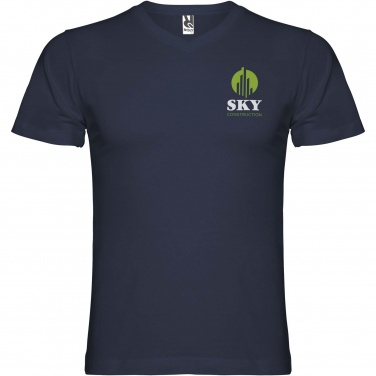 Logo trade promotional merchandise picture of: Samoyedo short sleeve men's v-neck t-shirt