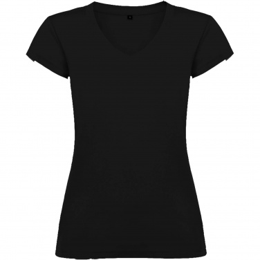 Logo trade corporate gifts image of: Victoria short sleeve women's v-neck t-shirt
