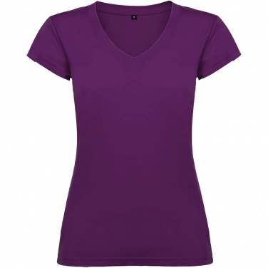 Logo trade advertising products picture of: Victoria short sleeve women's v-neck t-shirt