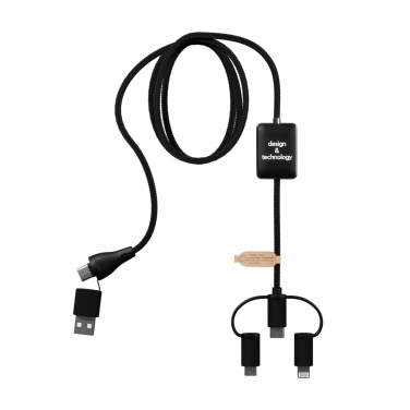 Logo trade promotional products picture of: SCX.design C48 CarPlay 5-in-1 charging cable 