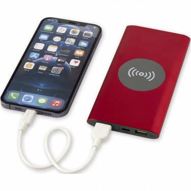 Logotrade promotional giveaway picture of: Juice 8000 mAh Type-C recycled aluminium wireless power bank