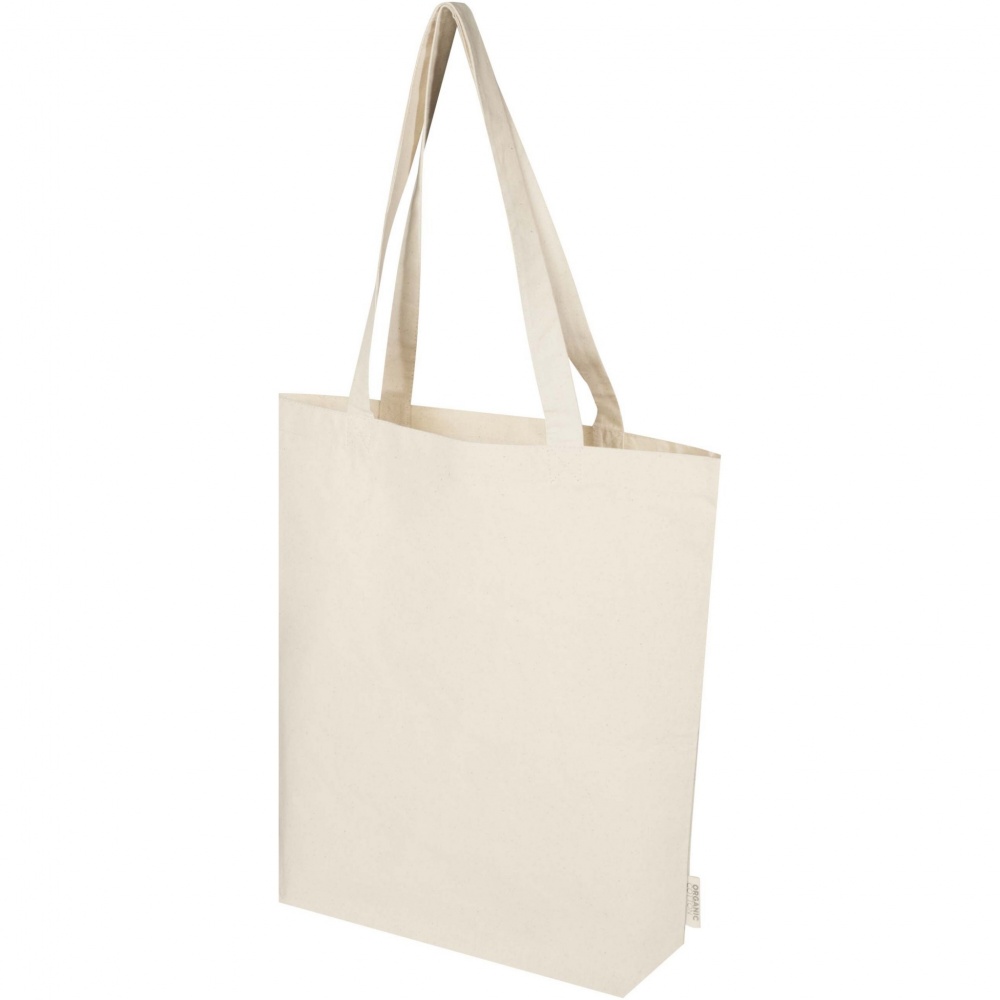 Logotrade promotional merchandise image of: Orissa 180 g/m² organic wide bottom tote bag 11L