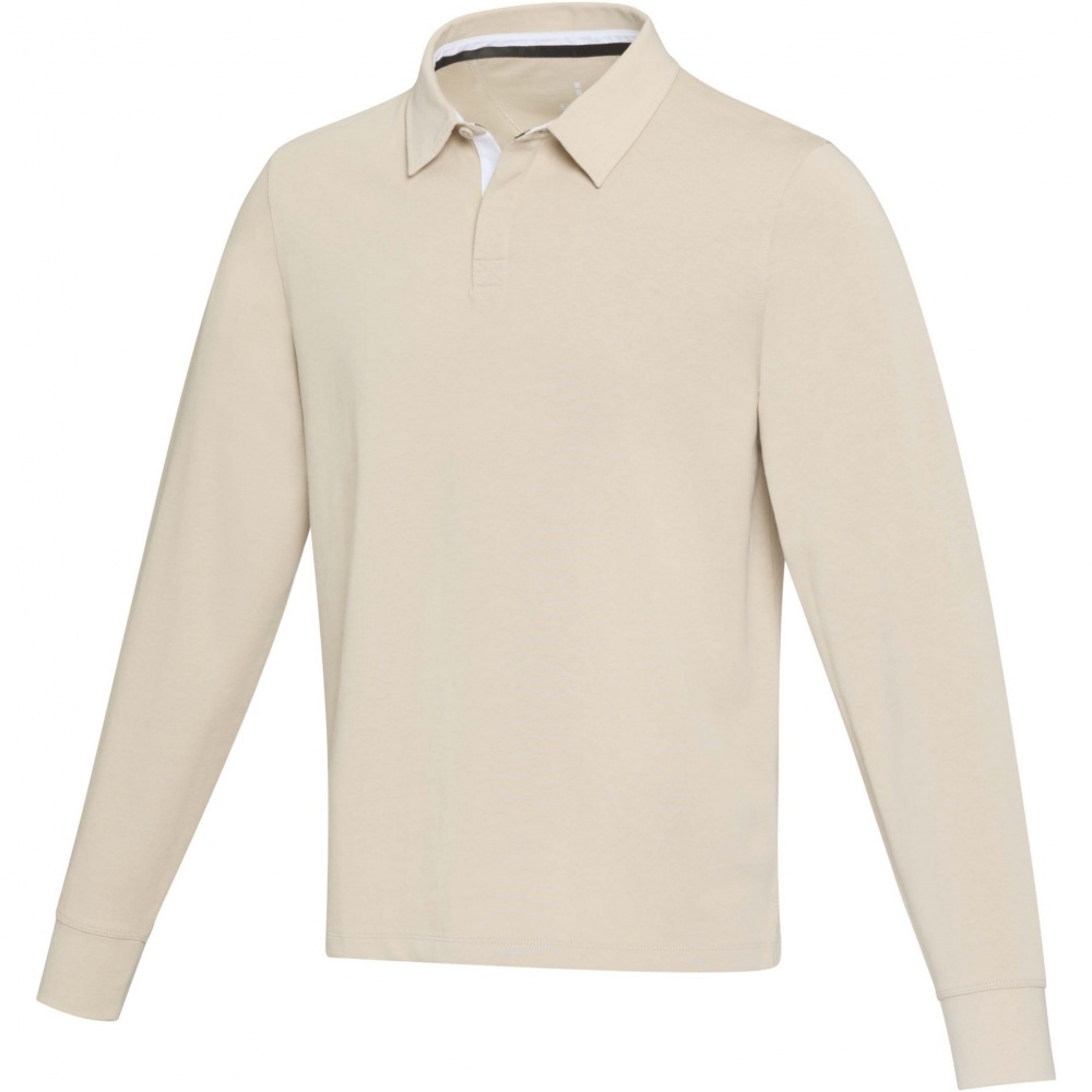 Logotrade advertising products photo of: Clyde unisex organic rugby polo sweatshirt