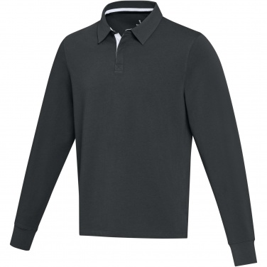 Logotrade business gift image of: Clyde unisex organic rugby polo sweatshirt