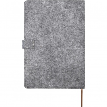 Logotrade promotional merchandise photo of: Viviana A5 recycled felt and cork notebook