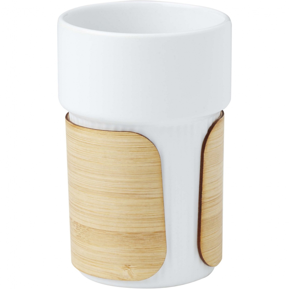 Logo trade corporate gifts picture of: Tumbler Fika 340 ml with bamboo sleeve