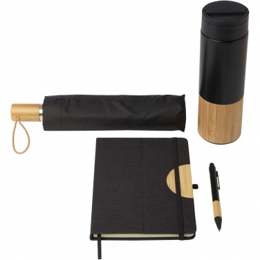 Logo trade corporate gift photo of: Carmen A5 hard cover notebook and ballpoint pen gift set