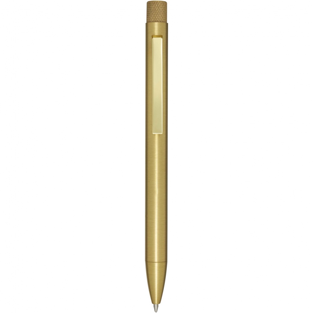 Logo trade advertising products picture of: Beatriz recycled brass ballpoint pen
