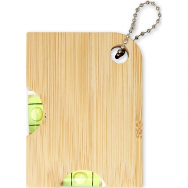 Logo trade promotional gifts picture of: Levo bamboo bottle opener with level 