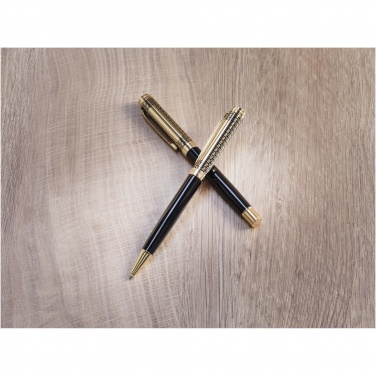 Logo trade promotional giveaways image of: Legato ballpoint and rollerball pen set