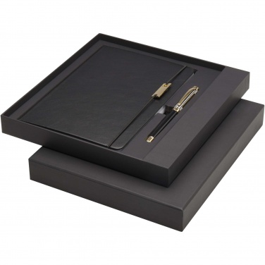 Logotrade promotional product image of: Legato A5 notebook and rollerball pen set 