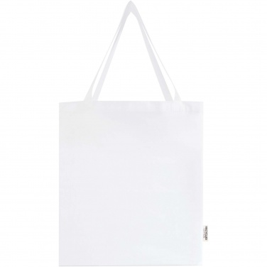 Logotrade advertising products photo of: Madras 140 g/m² GRS recycled cotton gusset tote bag