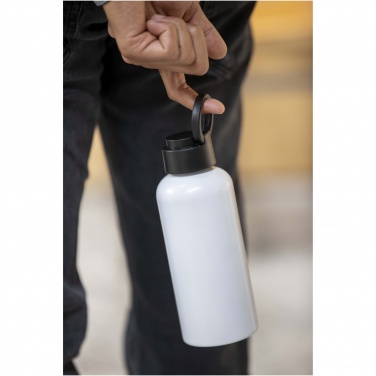Logo trade promotional gifts image of: Trinity 600 ml RCS certified recycled aluminium water bottle with RPET lid