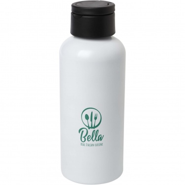 Logo trade promotional merchandise image of: Trinity 600 ml RCS certified recycled aluminium water bottle with RPET lid