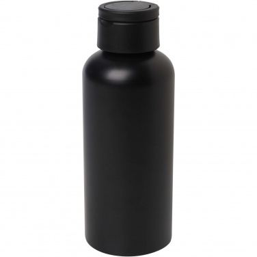 Logo trade advertising product photo of: Trinity 600 ml RCS certified recycled aluminium water bottle with RPET lid