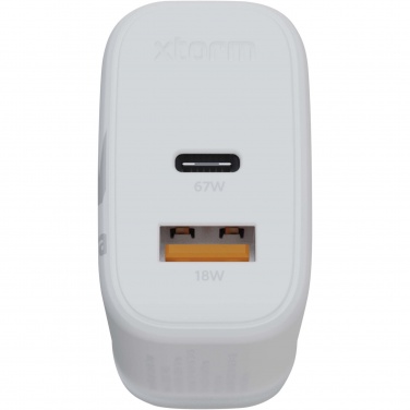 Logotrade advertising product image of: Xtorm XEC067G GaN² Ultra 67W wall charger - UK plug