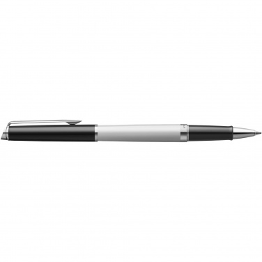 Logo trade corporate gift photo of: Hemisphere colour blocking rollerball pen with palladium trim