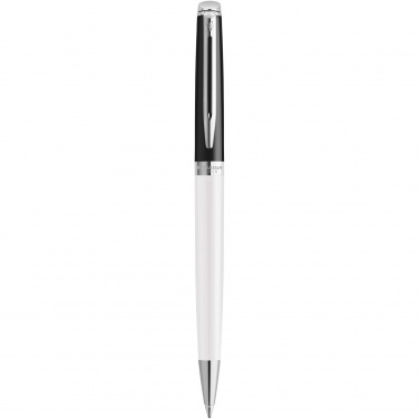 Logo trade advertising products picture of: Hemisphere colour blocking ballpoint pen with palladium trim