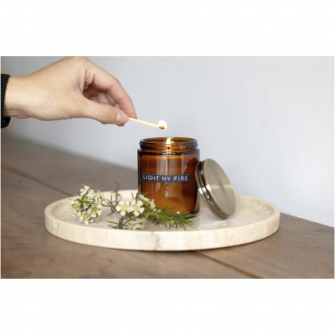 Logotrade corporate gift image of: Wellmark cedar wood scented candle medium