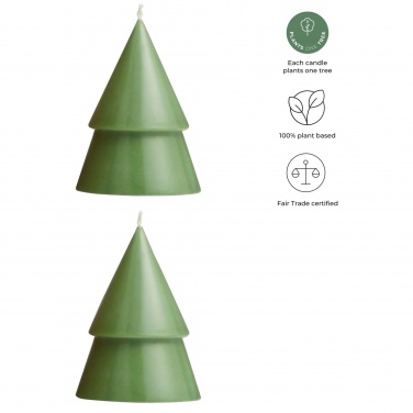 Logotrade promotional merchandise picture of: Originalhome Xmas tree candle set of 2 - M