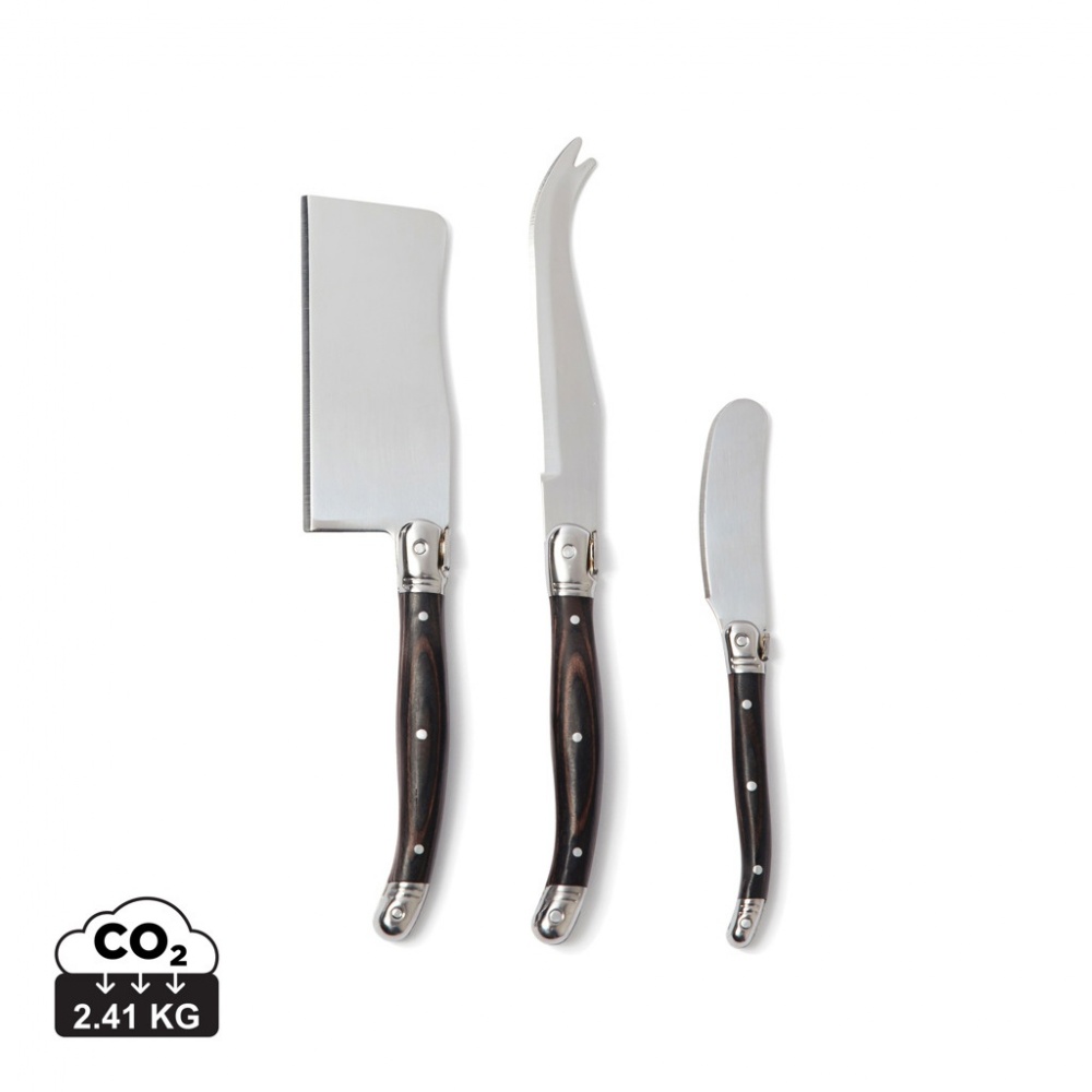 Logo trade business gifts image of: VINGA Gigaro cheese knives