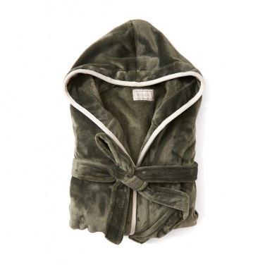 Logo trade promotional item photo of: VINGA Louis luxury plush GRS RPET robe size S-M