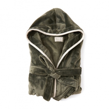Logotrade promotional products photo of: VINGA Louis luxury plush RPET robe size L-XL