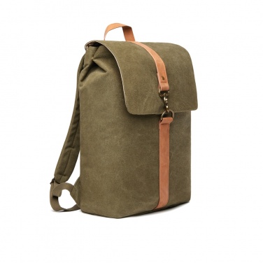 Logo trade business gifts image of: VINGA Bosler backpack GRS recycled canvas