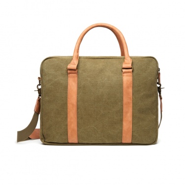 Logo trade promotional giveaways image of: VINGA Bosler RCS recycled canvas computer bag