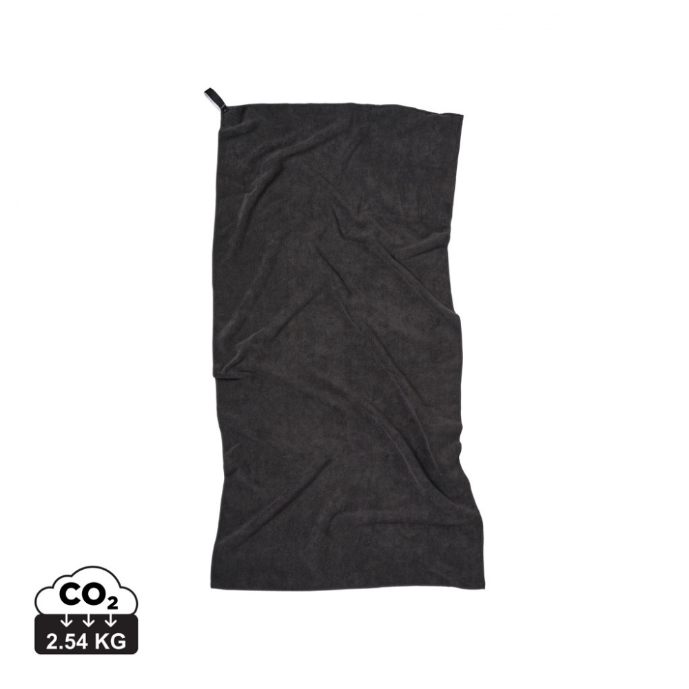 Logo trade business gift photo of: VINGA GRS RPET active dry towel 140 x 70cm