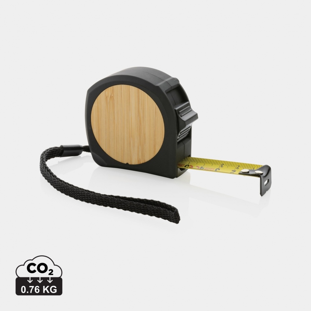 Logotrade promotional items photo of: RCS recycled plastic bamboo tape 5M/19mm