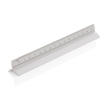 Logo trade promotional products image of: 15cm. Aluminum triangular ruler
