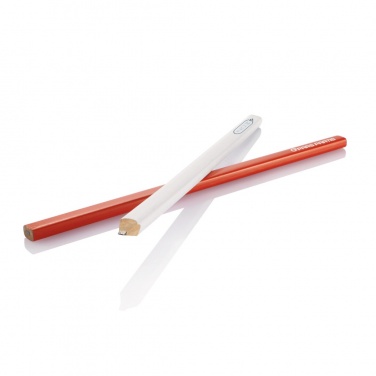 Logo trade promotional products image of: 25cm wooden carpenter pencil
