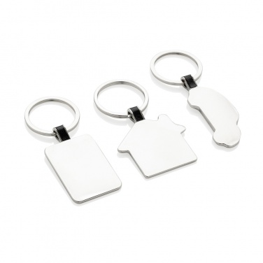 Logo trade promotional items picture of: RCS recycled zinc alloy house keyring