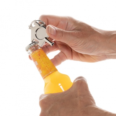 Logo trade promotional giveaway photo of: RCS recycled zinc alloy 3 in 1 keychain