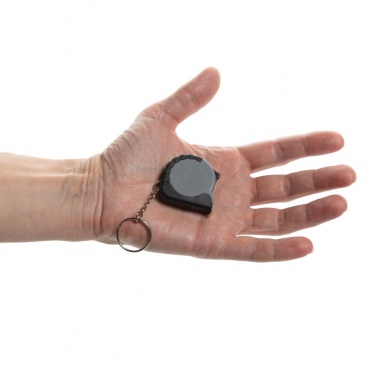 Logotrade corporate gift image of: MeasureMate RCS reycled ABS 1 meter tape keychain