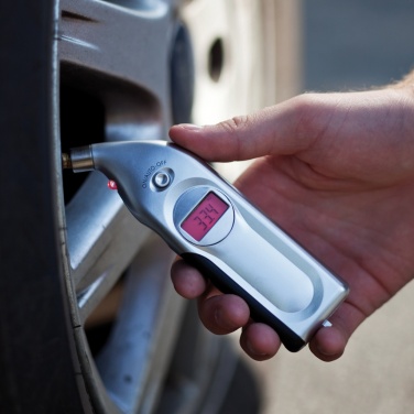 Logo trade advertising products image of: Digital tyre gauge